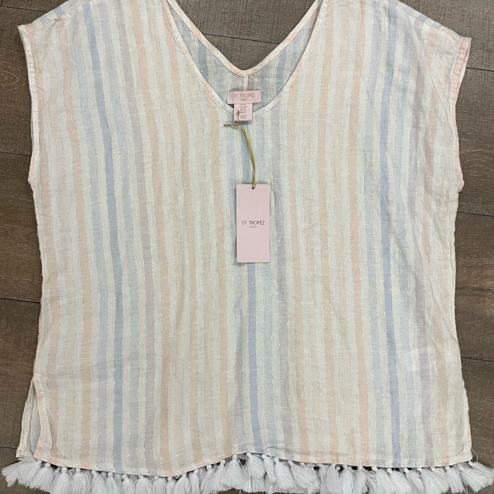 St Tropez blouse new with tags size M